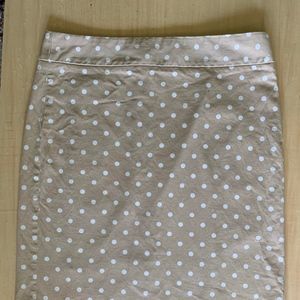 J Crew Beige Pencil Skirt